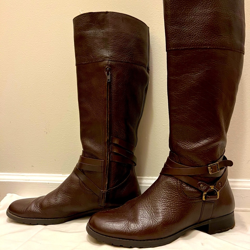 Ralph Lauren Size 10 Chocolate brown Leather Riding Boots